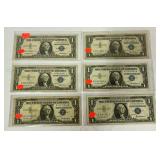 34.) 6-1957 $1 Silver Certificates> 34.) 6-1957 $1 Silver Certificates>