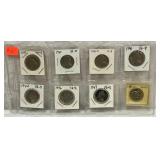 42.) 8- 1939-1954 Jefferson Nickels; 42.) 8- 1939-1954 Jefferson Nickels;