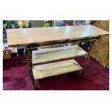 Rustic Log Sofa Console Accent Table; Rustic Log Sofa Console Accent Table;