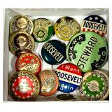 Pres. Roosevelt & Early UAW Pins ; Pres. Roosevelt & Early UAW Pins ;