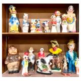 Vintage Carnival Chalkware Figurines; Vintage Carnival Chalkware Figurines;