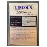 14' Wood Cutting Bandsaw; 14' Wood Cutting Bandsaw;