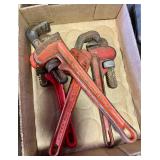Various Pipe Wrenches; Various Pipe Wrenches;