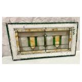 Vintage Stained Glass Window; Vintage Stained Glass Window;