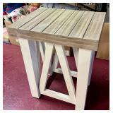 Whitewash End Table; Whitewash End Table;