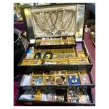 Large Jewelry Box lots Costume Jewelry; Large Jewelry Box lots Costume Jewelry;