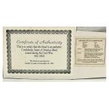 COA Bond Certificate & .999 Coin> COA Bond Certificate & .999 Coin>