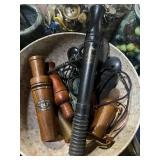 Assortment of Duck Calls; Assortment of Duck Calls;