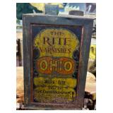 Antique Tin 'The Right Varnishes'; Antique Tin 'The Right Varnishes';