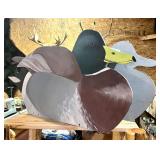 Large hand painted wooden dual sided> Large hand painted wooden dual sided>