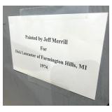 Painted By Jeff Merrill in 1974; Painted By Jeff Merrill in 1974;