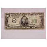 1. 1934 $500 Bill >