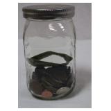14. Jar of Assorted Foreign Coins