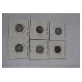 17. 6) 1913 _ 1916 Barber Dimes >