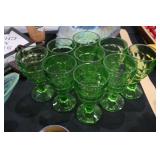 green stemware