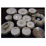 Golden Wheat pattern dishware >