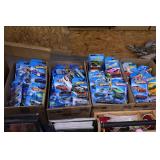 boxes of Hot Wheel Cars