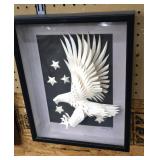 Impressive paper cut out eagle