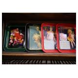 tin Coca Cola serving trays