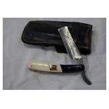 unmarked damascus straight razor