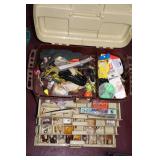 several full tackle boxes - as found >