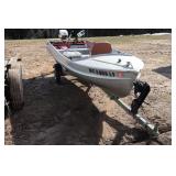 12ft Aluma Craft Boat with Johnson 6hp motor and Minn Kota Turbo tilt tiller>