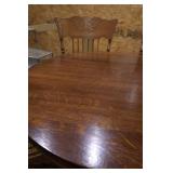 with 5 press back chairs