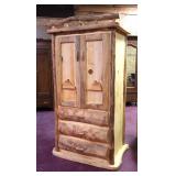 Peeled Log wardrobe armoire >