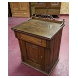 walnut sewing machine cabinet >