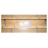 shelf with Blessed sign