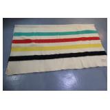 72in x 84in Hudson Bay style wool blanket >