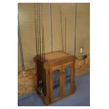 locally crafted oak fish rod holder>>