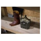 cast iron dime bank