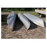 Aluminum canoes and boat
