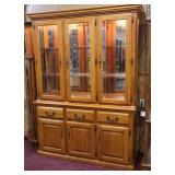and Matching Sideboard China Hutch