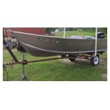 on trailer with >
