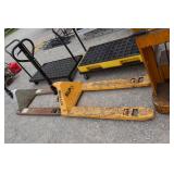 two rolling pallet dollies >