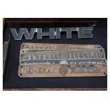 bras General Electric name plates