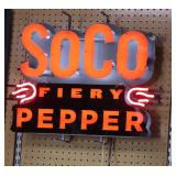 Soco lighted sign