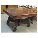 Eastlake walnut harvest dining table with 7 leaves?