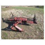 3pt york rake with caster wheels>