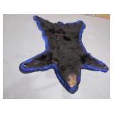 Black Bear felted rug >