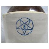 blue 5 inside a star and circle design>