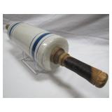 8 inches long, no cracks or hidden damage