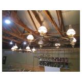 chandiliers, 6 lights each>