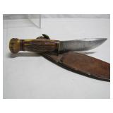 stag pummel and sheath>