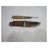 vintage Mora hunting knife with>>
