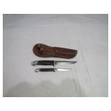 Kinfolks stacked leather handle knife set>>