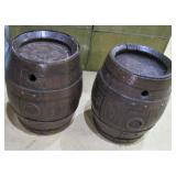 two Grand Rapids Brewery wooden beer kegs>