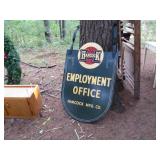 2 sided Hancock sign